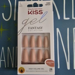 (2) Kiss Gel Fantasy Collection~4 the Cause High Volume Gel Long Press On Nails